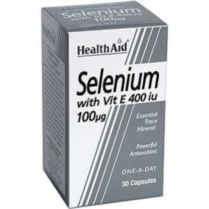 HEALTH AID Selenium 100ug + Vitamin E 400iu 30 Κάψουλες